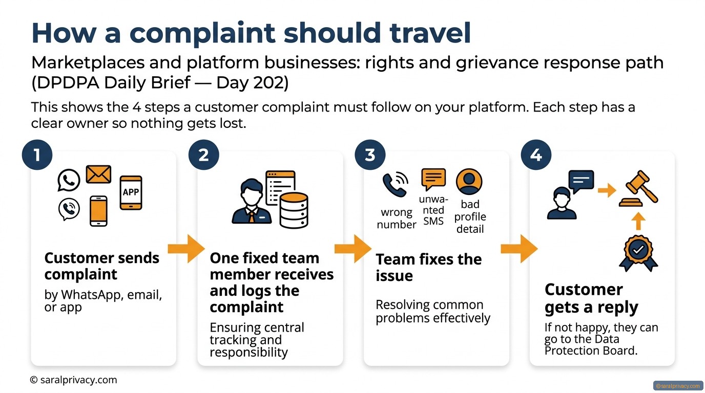 How a complaint should travel: DPDPA infographic